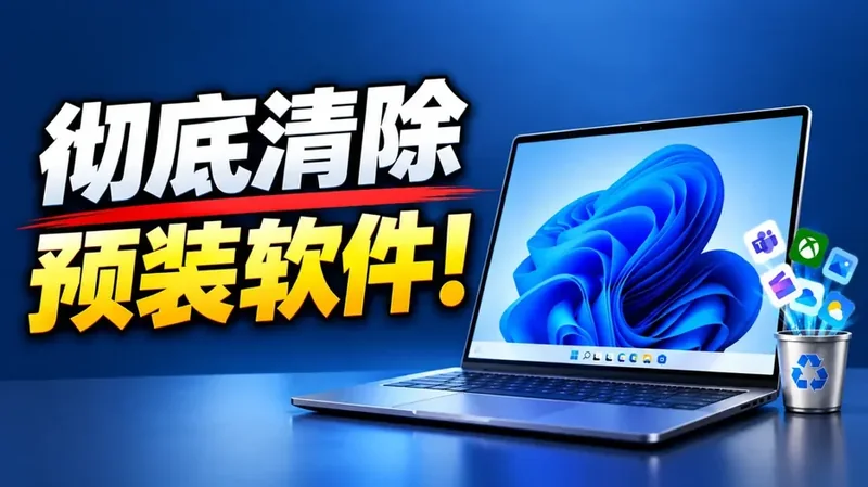 彻底清理 Windows 11 的预装软件，让系统变得更加干净、清爽！