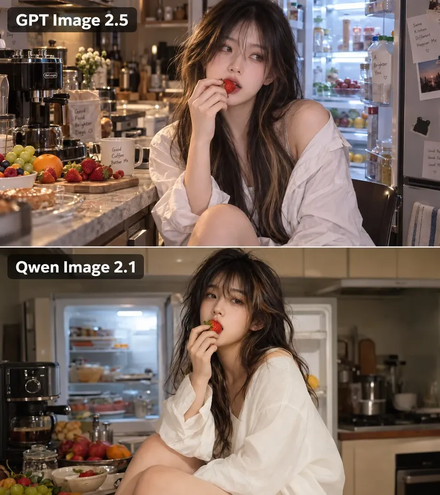 GPT Image 2.5 与 Qwen-Image-2.1 的效果对比